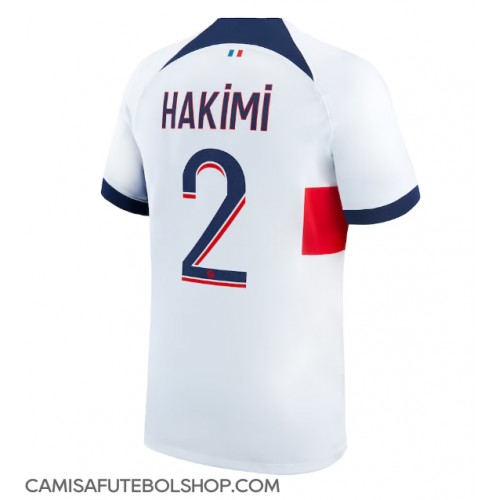 Camisa de time de futebol Paris Saint-Germain Achraf Hakimi #2 Replicas 2º Equipamento 2023-24 Manga Curta